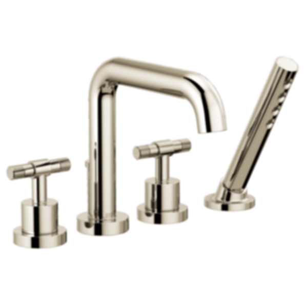 LITZE® 4-Hole Roman Tub with Hand Shower - T67435-LHP