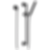 JASON WU FOR BRIZO™ Slide Bar Handshower With H2Okinetic® Technology - 88775-BL