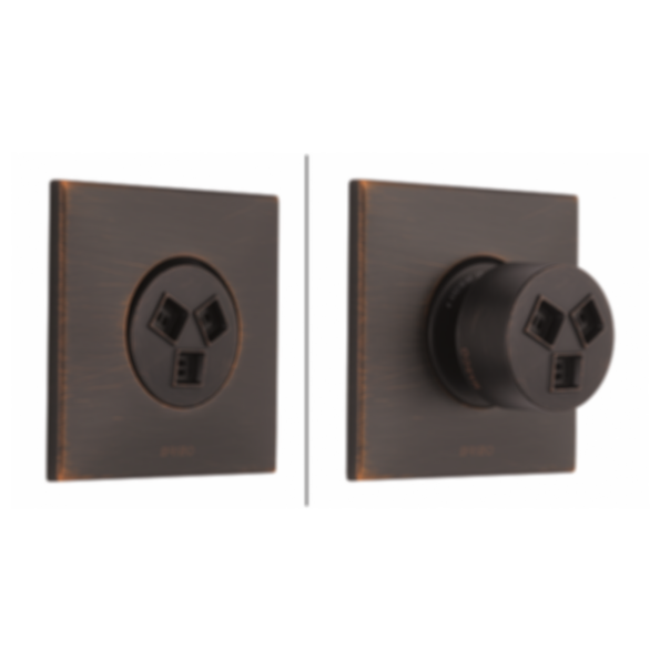 ESSENTIAL™ SHOWER Hydrachoice Max® Square Body Spray Trim - T84913