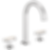 Kintsu® Widespread Lavatory Faucet With Arc Spout - Less Handles - 65306LF-PCLHP-ECO