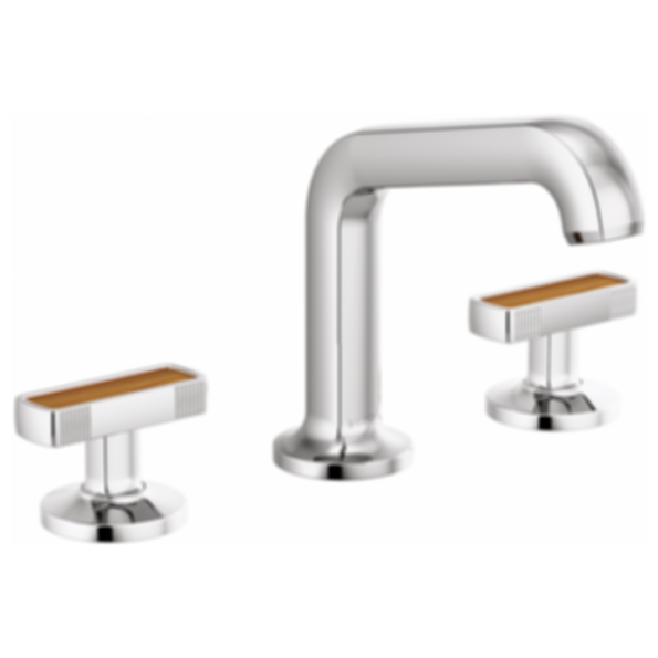 Kintsu® Widespread Lavatory Faucet With Angled spout - Less Handles - 65307LF-PCLHP