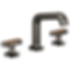 Kintsu® Widespread Lavatory Faucet With Angled spout - Less Handles - 65307LF-PCLHP