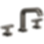 Kintsu® Widespread Lavatory Faucet With Angled Spout - Less Handles - 65307LF-PCLHP-ECO