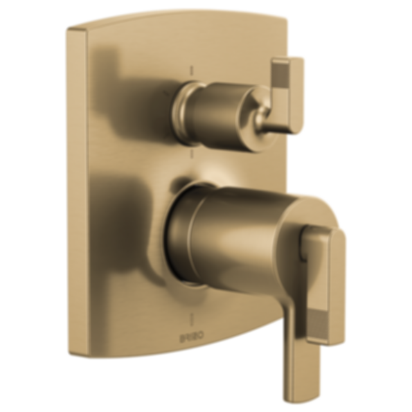 Kintsu® TempAssure Thermostatic Valve with Integrated 6-Function Diverter Trim - Less Handles - T75606-PCLHP