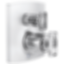 Kintsu® Pressure Balance Valve with Integrated 6-Function Diverter Trim -Less Handles - T75P606-PCLHP