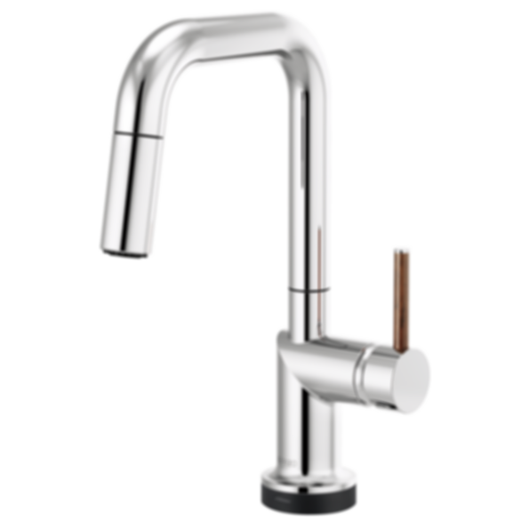 ODIN® SmartTouch® Pull-Down Prep Faucet with Square Spout-Less Handle - 64965LF-PCLHP
