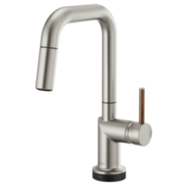 ODIN® SmartTouch® Pull-Down Prep Faucet with Square Spout-Less Handle - 64965LF-PCLHP