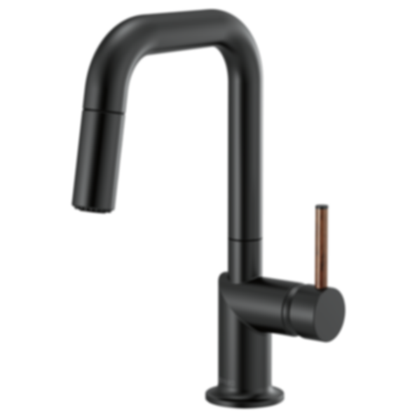 ODIN® Pull-Down Prep Faucet with Square Spout-Less Handle - 63965LF-PCLHP