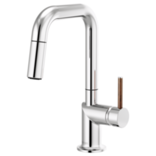 ODIN® Pull-Down Prep Faucet with Square Spout-Less Handle - 63965LF-PCLHP
