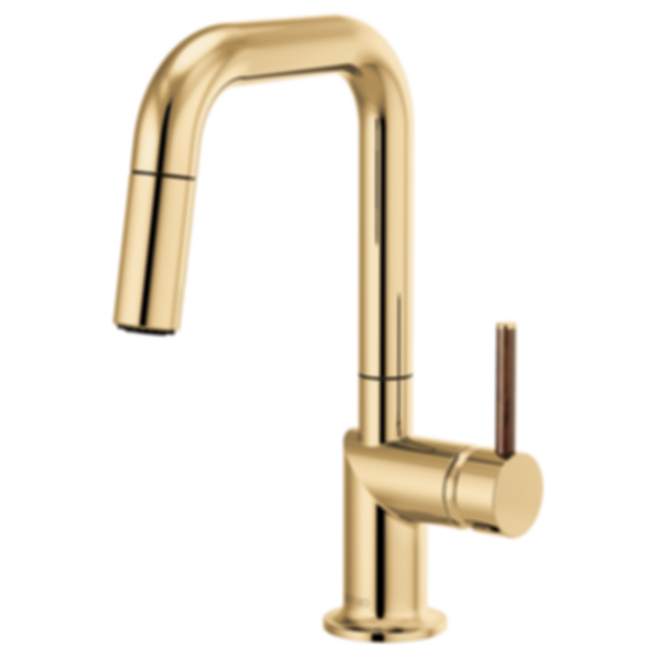 ODIN® Pull-Down Prep Faucet with Square Spout-Less Handle - 63965LF-PCLHP