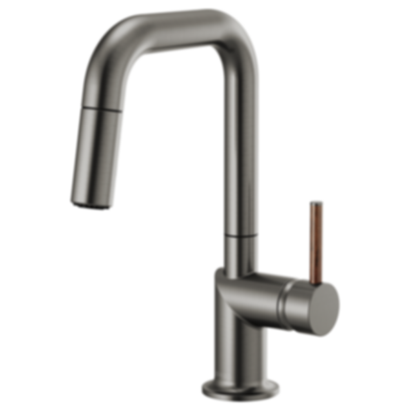 ODIN® Pull-Down Prep Faucet with Square Spout-Less Handle - 63965LF-PCLHP