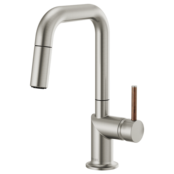 ODIN® Pull-Down Prep Faucet with Square Spout-Less Handle - 63965LF-PCLHP
