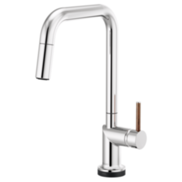 ODIN® SmartTouch® Pull-Down Faucet with Square Spout-Less Handle - 64065LF-PCLHP