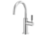 LITZE® Beverage Faucet with Arc Spout and Knurled Handle - 61343LF-C-PC