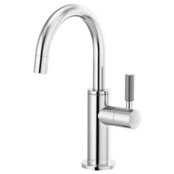 LITZE® Beverage Faucet with Arc Spout and Knurled Handle - 61343LF-C-PC