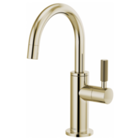 LITZE® Beverage Faucet with Arc Spout and Knurled Handle - 61343LF-C-PC