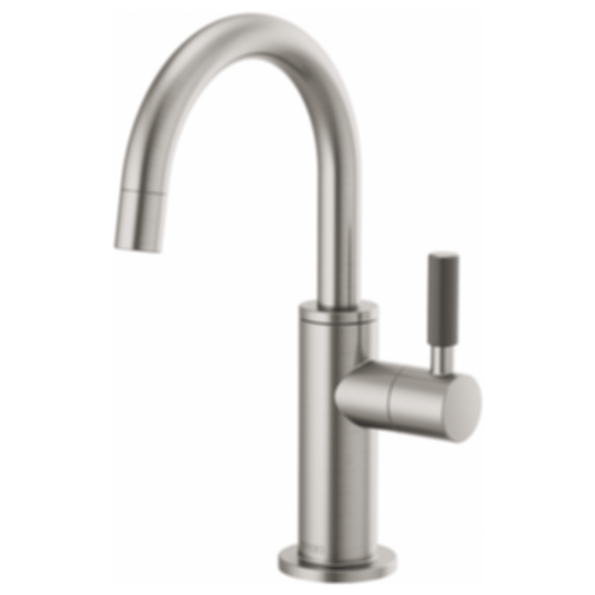 LITZE® Beverage Faucet with Arc Spout and Knurled Handle - 61343LF-C-PC