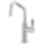 LITZE® Beverage Faucet with Angled Spout and Knurled Handle - 61363LF-C-PC