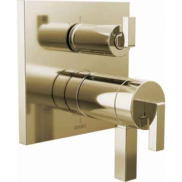 Frank Lloyd Wright® Tempassure Thermostatic Valve With Integrated 3-Function Diverter Trim - Less Handles - T75522-LHP