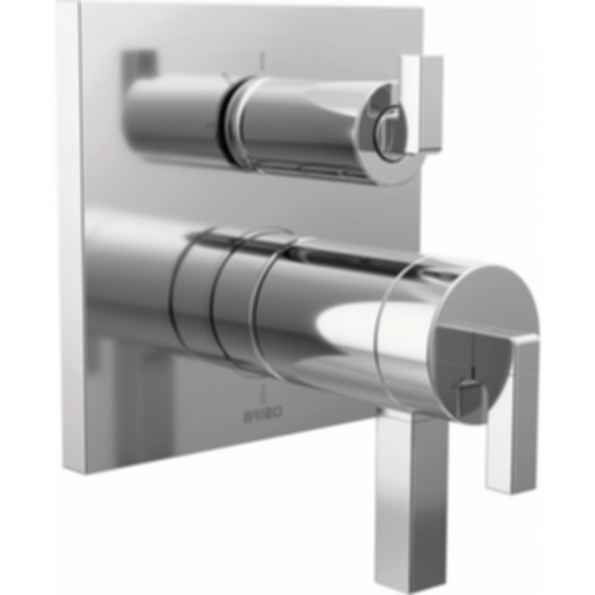 Frank Lloyd Wright® Tempassure Thermostatic Valve With Integrated 3-Function Diverter Trim - Less Handles - T75522-LHP