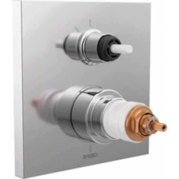 Frank Lloyd Wright® Tempassure Thermostatic Valve With Integrated 3-Function Diverter Trim - Less Handles - T75522-LHP