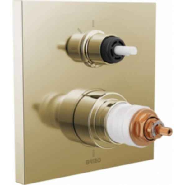 Frank Lloyd Wright® Tempassure Thermostatic Valve With Integrated 3-Function Diverter Trim - Less Handles - T75522-LHP
