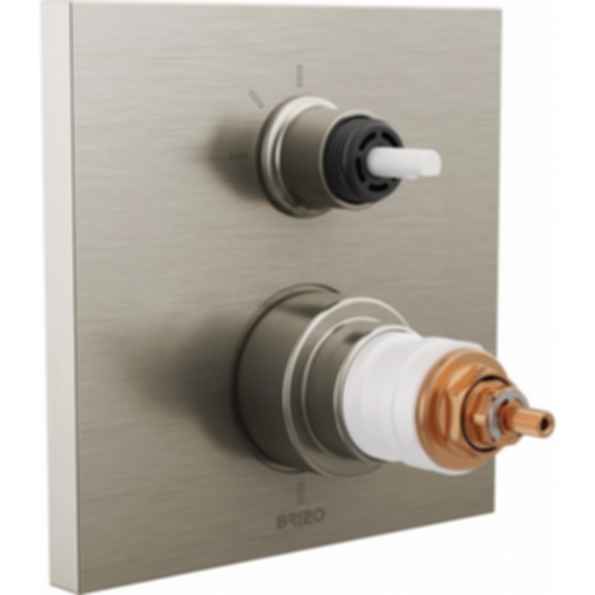 Frank Lloyd Wright® Tempassure Thermostatic Valve With Integrated 3-Function Diverter Trim - Less Handles - T75522-LHP