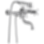 Atavis® Two-Handle Tub Filler Trim Kit with Cross Handles - T70341-PC--T70210-PCLHP--RP73764PC