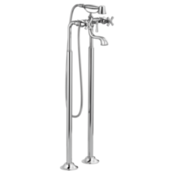 ROOK® Two-Handle Tub Filler Trim Kit with Cross Handles - T70361-PC--T70210-PCLHP--RP73766PC--R70200