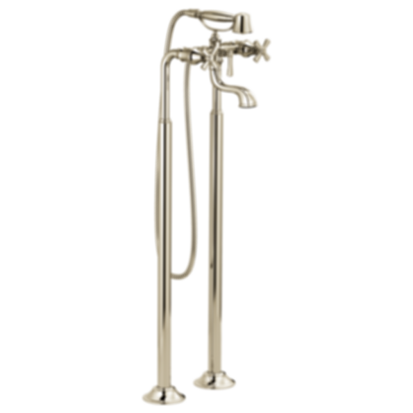 ROOK® Two-Handle Tub Filler Trim Kit with Cross Handles - T70361-PC--T70210-PCLHP--RP73766PC--R70200