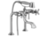 ROOK® Two-Handle Tub Filler Trim Kit with Cross Handles - T70361-PC--T70210-PCLHP--RP73765PC