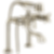 ROOK® Two-Handle Tub Filler Trim Kit with Cross Handles - T70361-PC--T70210-PCLHP--RP73765PC