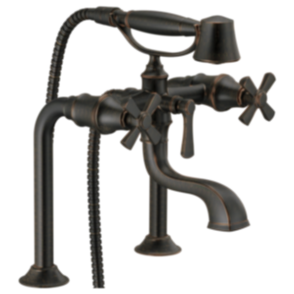 ROOK® Two-Handle Tub Filler Trim Kit with Cross Handles - T70361-PC--T70210-PCLHP--RP73765PC