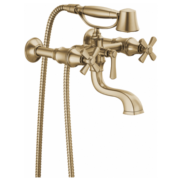 ROOK® Two-Handle Tub Filler Trim Kit with Cross Handles - T70361-PC--T70210-PCLHP--RP73764PC