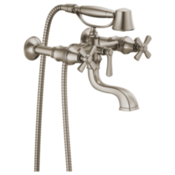 ROOK® Two-Handle Tub Filler Trim Kit with Cross Handles - T70361-PC--T70210-PCLHP--RP73764PC