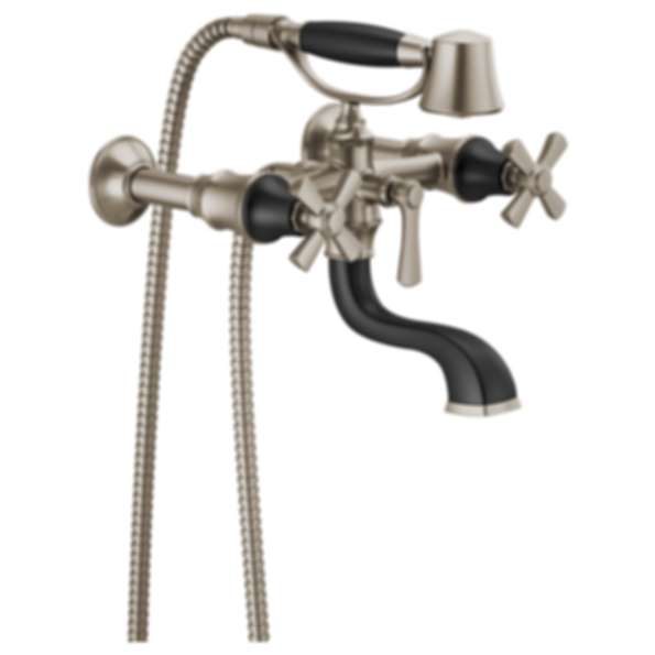 ROOK® Two-Handle Tub Filler Trim Kit with Cross Handles - T70361-PC--T70210-PCLHP--RP73764PC