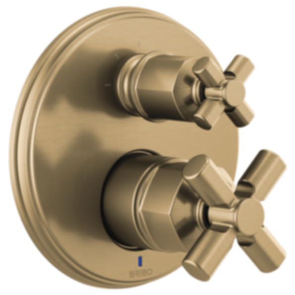 Invari® Pressure Balance Valve With Integrated 3-Function Diverter Trim - Less Handles - T75P576-PCLHP