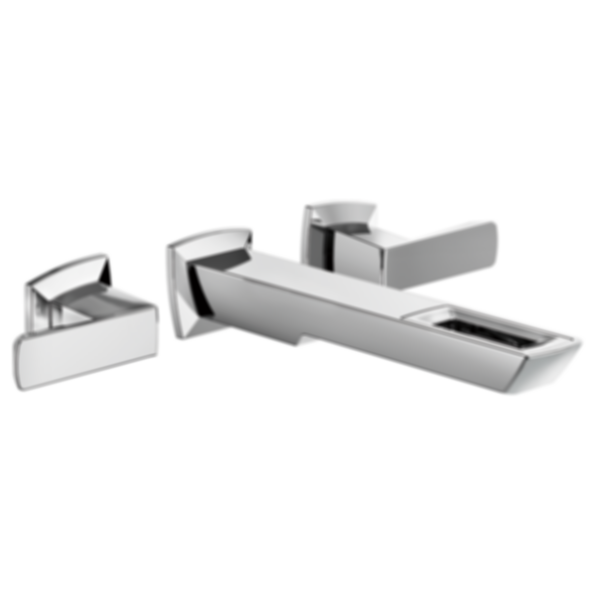 VETTIS® Two-Handle Wall Mount Lavatory Faucet With Open-Flow Spout 1.2 GPM - T65886LF-PC-ECO