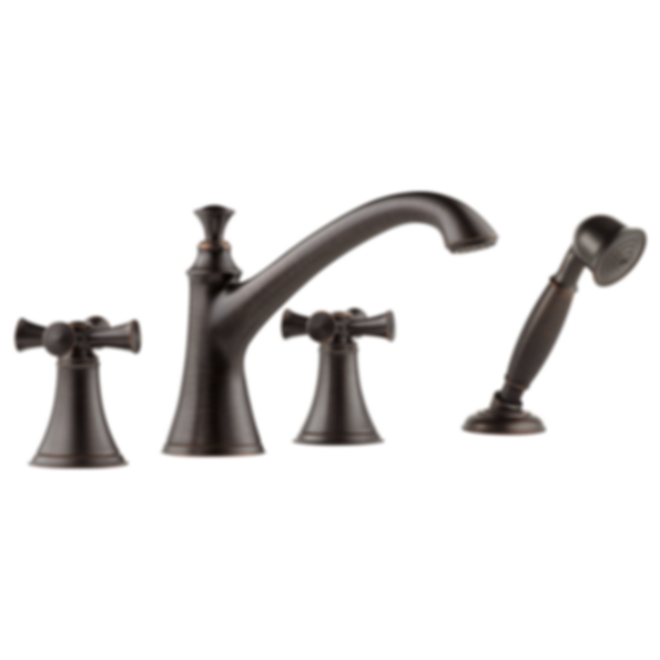 BALIZA® Roman Tub Trim with Hand Shower - Less Handles - T67405-PCLHP