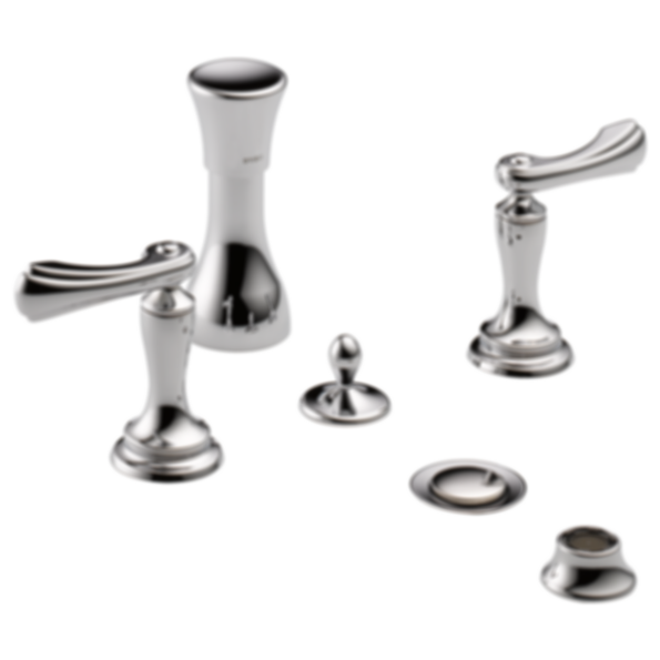 CHARLOTTE® 4-Hole Mount Bidet Faucet with Vacuum Breaker - Less Handles - 68485-PCLHP