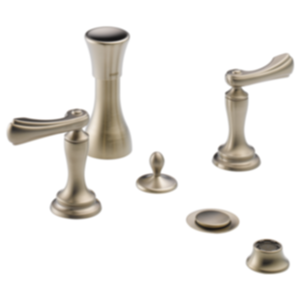 CHARLOTTE® 4-Hole Mount Bidet Faucet with Vacuum Breaker - Less Handles - 68485-PCLHP