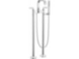 ALLARIA™ Two-Handle Tub Filler Trim Kit with Twist Lever Handles - Floor Mount - T70367-PC