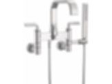 ALLARIA™ Two-Handle Tub Filler Trim Kit with Twist Lever Handles - Wall Mount - T70367-PC