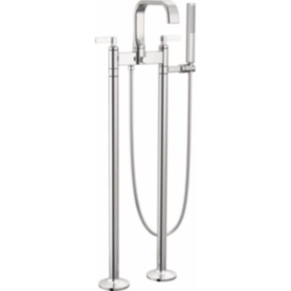 ALLARIA™ Two-Handle Tub Filler Trim Kit with Lever Handles - Floor Mount - T70368-PC