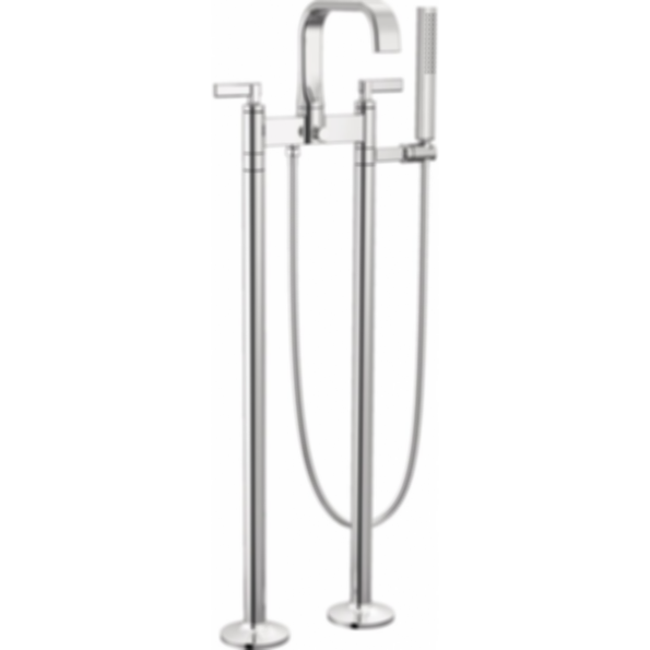 ALLARIA™ Two-Handle Tub Filler Trim Kit with Lever Handles - Floor Mount - T70368-PC