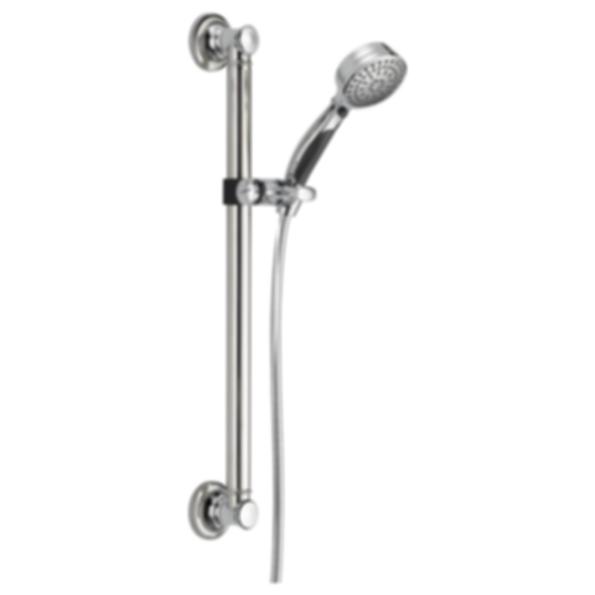 UNIVERSAL SHOWERING ActivTouch 9-Setting Hand Shower with Traditional Slide Bar / Grab Bar - 51900