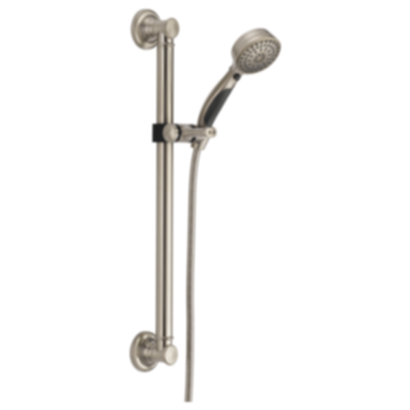 UNIVERSAL SHOWERING ActivTouch 9-Setting Hand Shower with Traditional Slide Bar / Grab Bar - 51900
