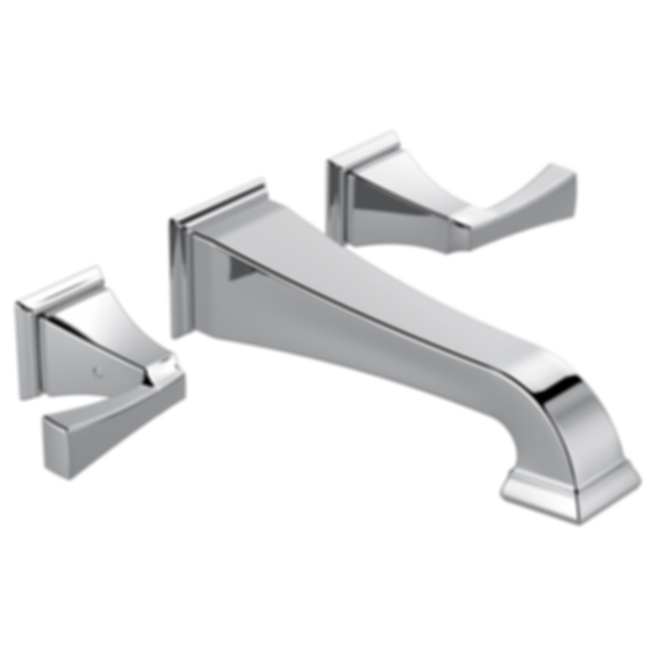 DRYDEN Two Handle Wall Mount Bathroom Faucet Trim - T3551LF-WL