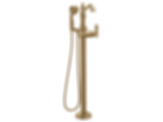 DELTA Single Handle Floor Mount Tub Filler Trim With Hand Shower - T4797-FL-LHP