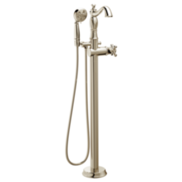 DELTA Single Handle Floor Mount Tub Filler Trim With Hand Shower - T4797-FL-LHP